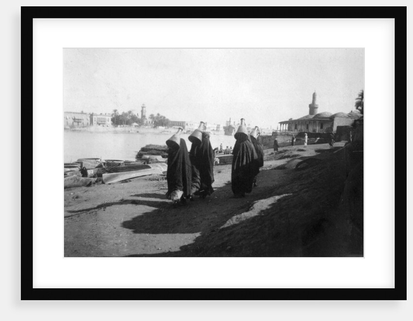 Women water carriers, Tigris River, Baghdad, Iraq by Anonymous