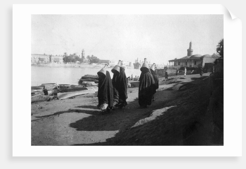 Women water carriers, Tigris River, Baghdad, Iraq by Anonymous