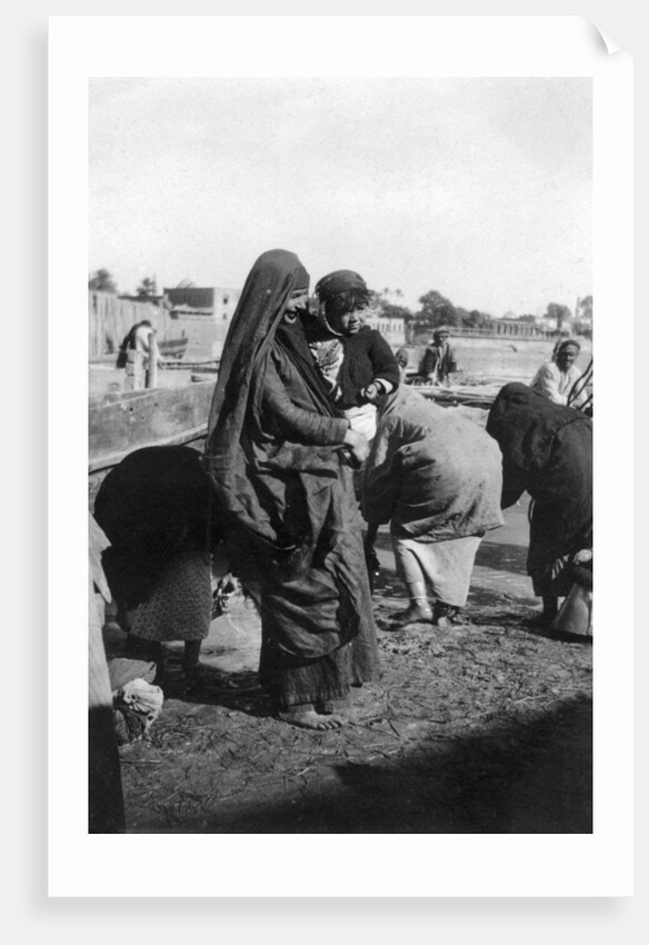 Women collecting water at on the Tigris River, Baghdad, Iraq by Anonymous