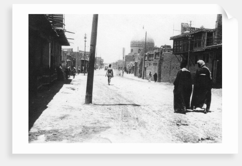 New Street, Baghdad, Mesopotamia, WWI by Anonymous