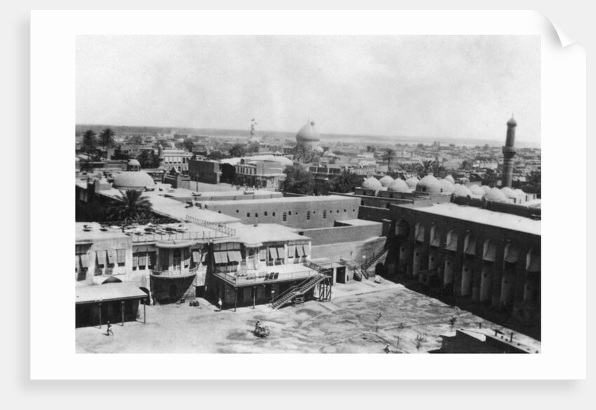 View of Baghdad from a block tower, 31st British general hospital, Mesopotamia, WWI by Anonymous