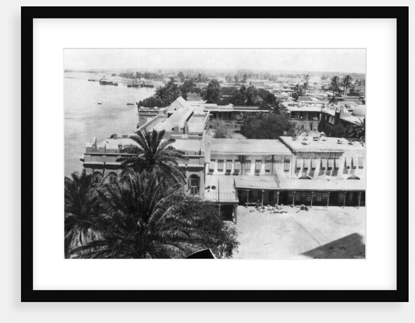 The Tigris River, from the 31st British general hospital, Baghdad, Mesopotamia, WWI by Anonymous