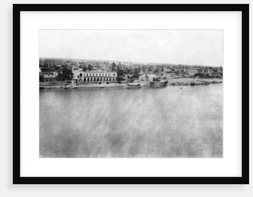 The Tigris River from the 31st British general hospital, Baghdad, Mesopotamia, WWI by Anonymous