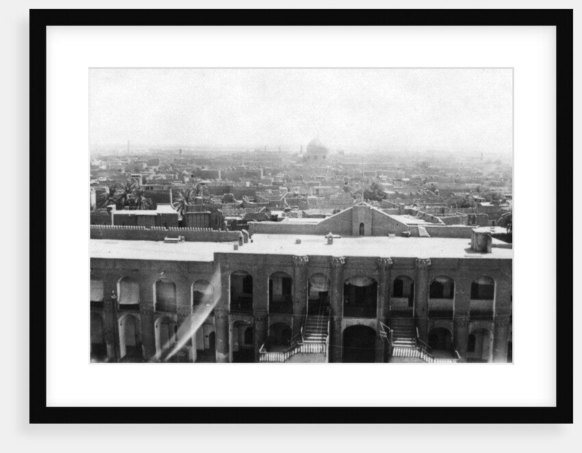 View of Baghdad from a block tower, 31st British general hospital, Mesopotamia, WWI by Anonymous