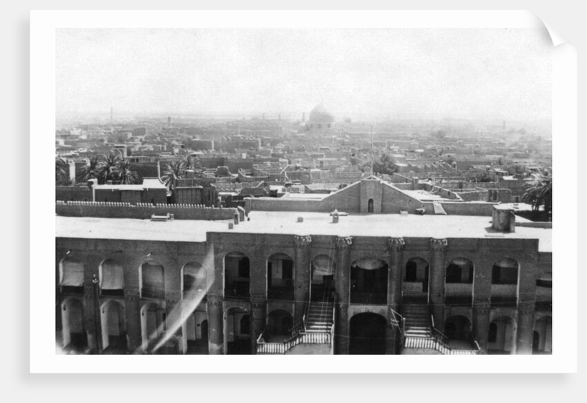 View of Baghdad from a block tower, 31st British general hospital, Mesopotamia, WWI by Anonymous