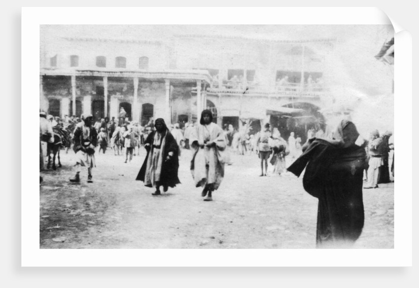 Busy square in Mosul, Mesopotamia by Anonymous
