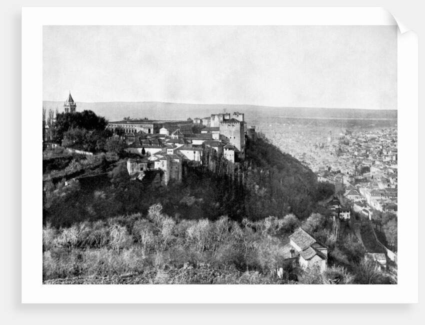 View of the Alhambra, Granada, Spain by John L Stoddard