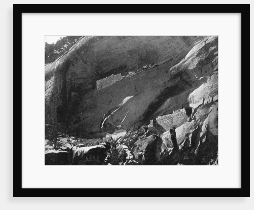 Cliff Dwellings, Mancos Canyon, Arizona, USA by John L Stoddard