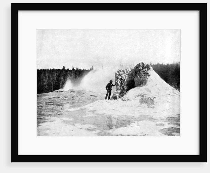 Crater of the Giant Geyser, Yellowstone National Park, USA by John L Stoddard