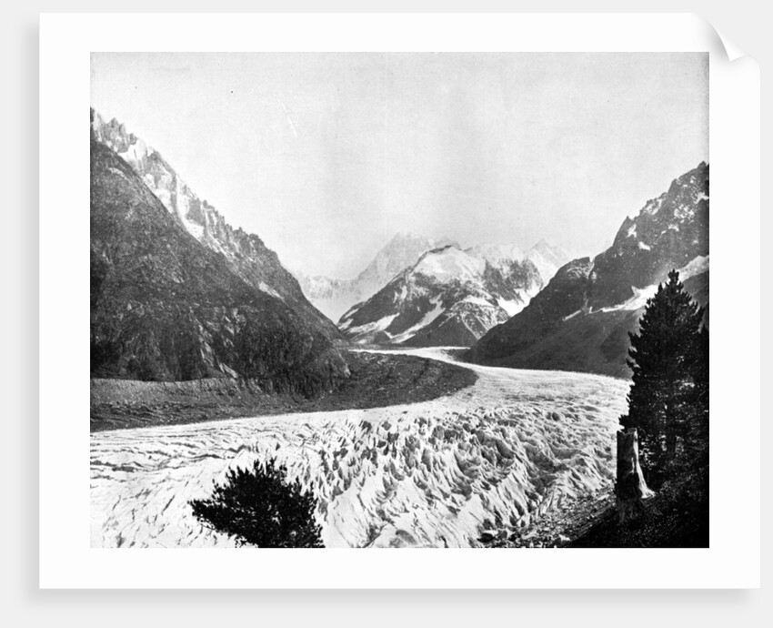 The Mer De Glace, Switzerland by John L Stoddard