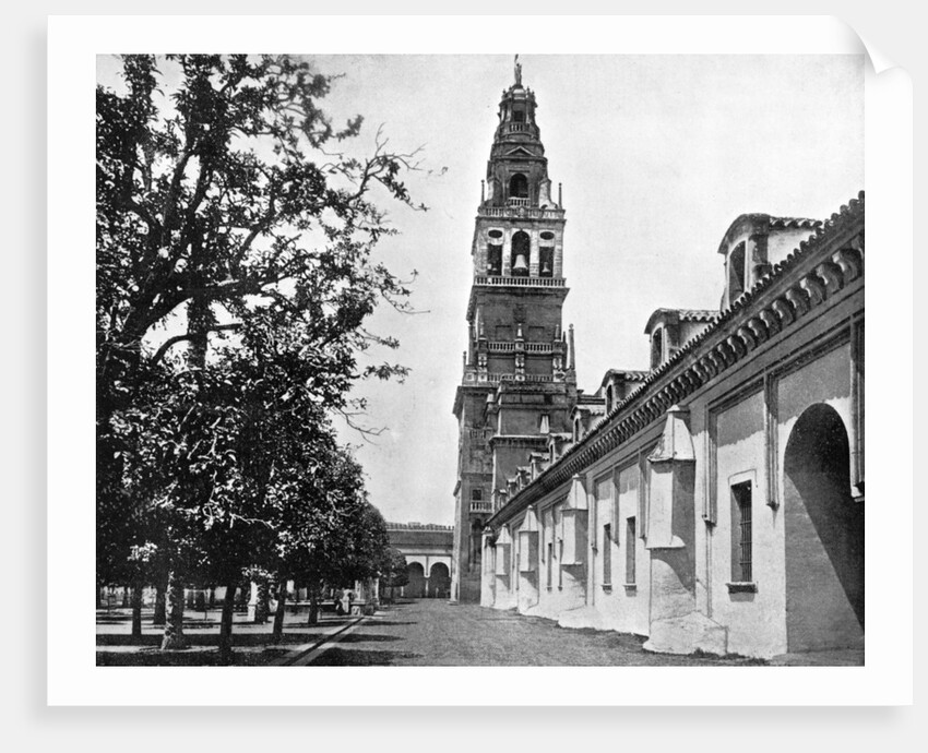 Court of Oranges and Mosque, Cordoba, Spain by John L Stoddard