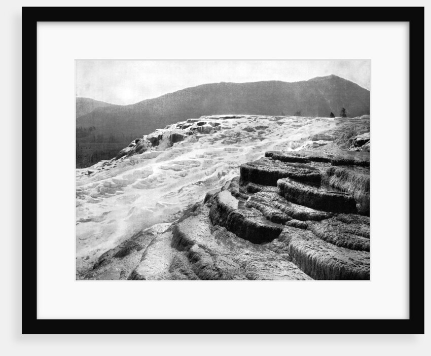 Mammoth Hot Springs, Yellowstone National Park, USA by John L Stoddard