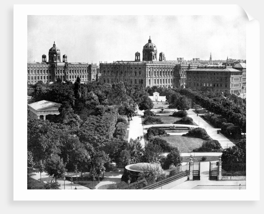 Volksgarten and Theseum, Vienna, Austria by John L Stoddard