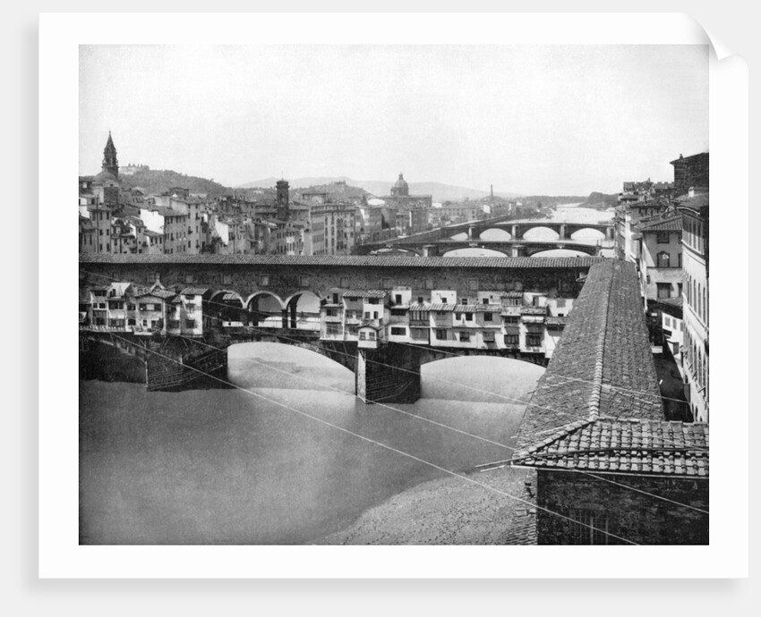 The Ponte Vecchio, Florence, Italy by John L Stoddard