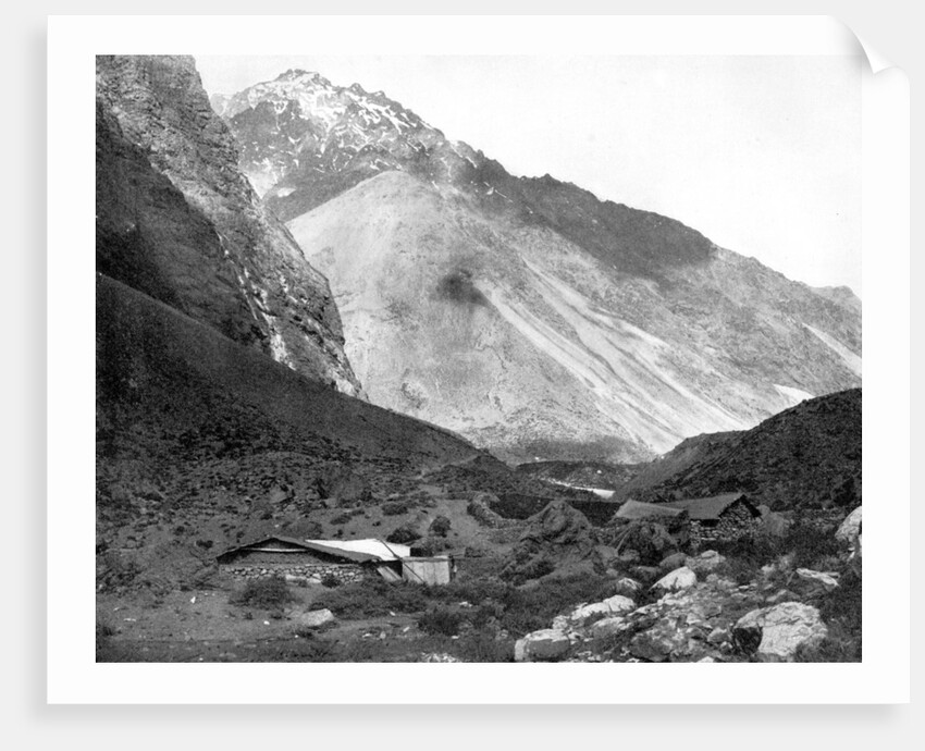 Pass of Uspallata, Andes Mountains, South America by John L Stoddard
