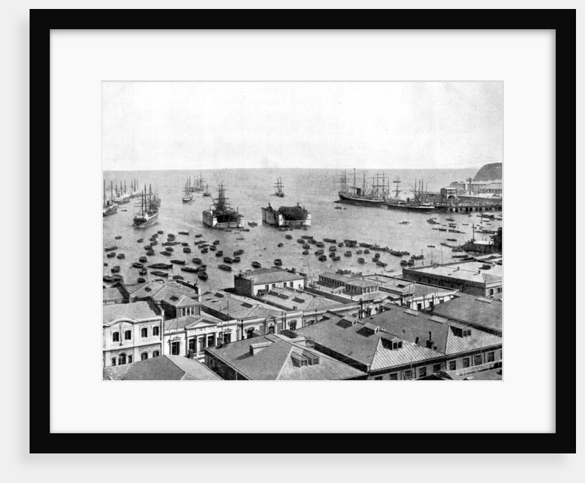 Valparaiso Harbour, Chile by John L Stoddard