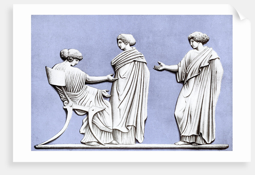 'Penelope and Maidens', Wedgwood plaque by Anonymous