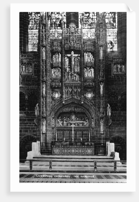 The reredos in Liverpool Cathedral by Anonymous