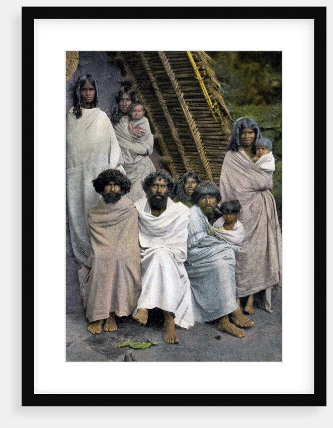 Group of Todas, Ootacamund, South Indian state of Tamil Nadu by Anonymous