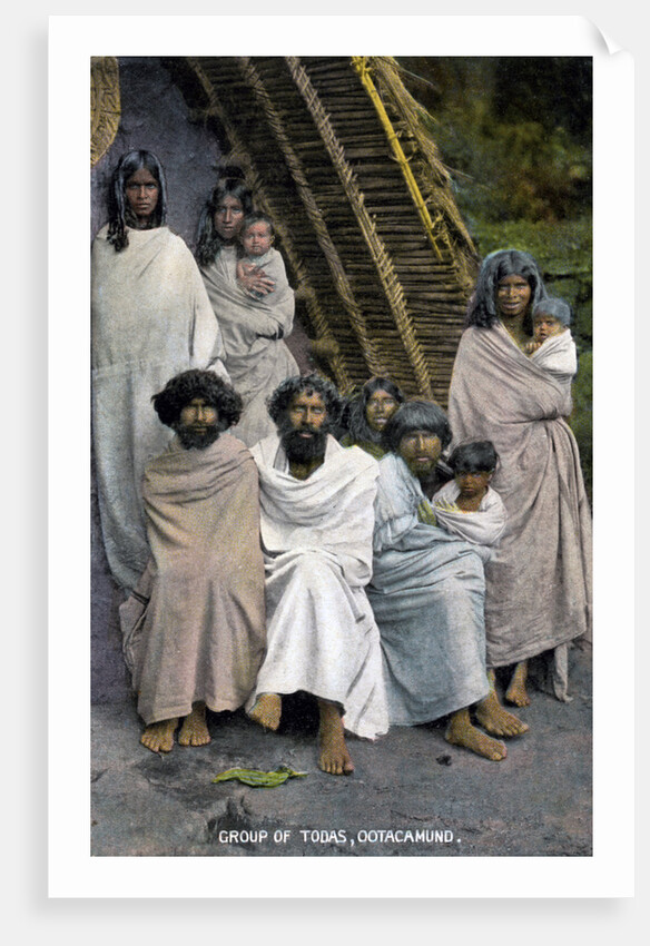 Group of Todas, Ootacamund, South Indian state of Tamil Nadu by Anonymous