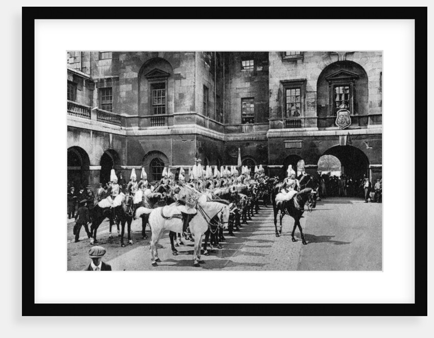 Royal Horse Guards, changing guard, London by Anonymous