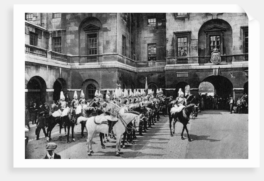Royal Horse Guards, changing guard, London by Anonymous