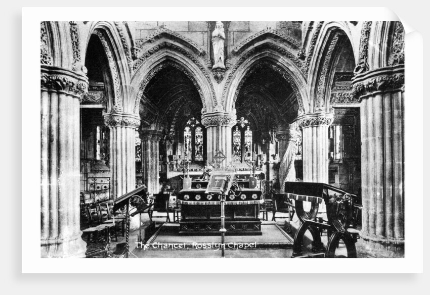 The Chancel, Rosslyn Chapel, Midlothian, Scotland by Anonymous