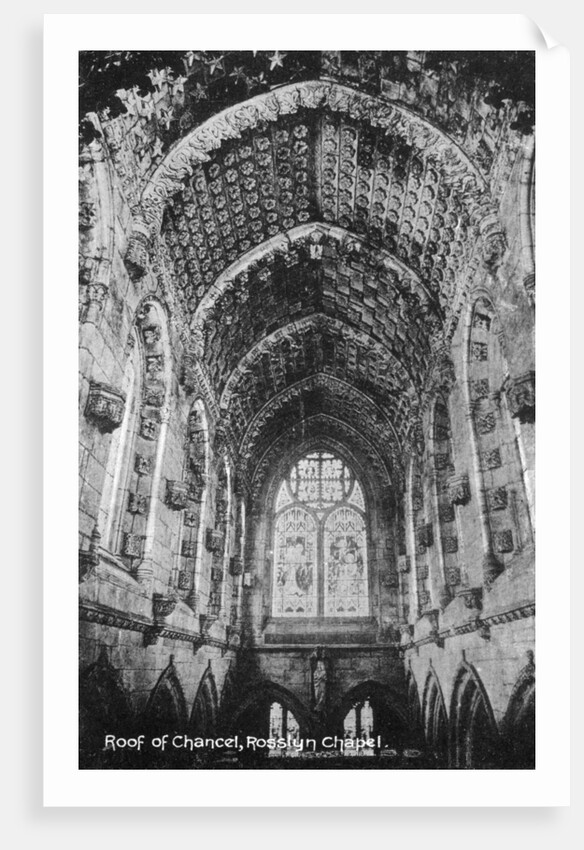 Roof of the Chancel, Rosslyn Chapel, Midlothian, Scotland by Anonymous