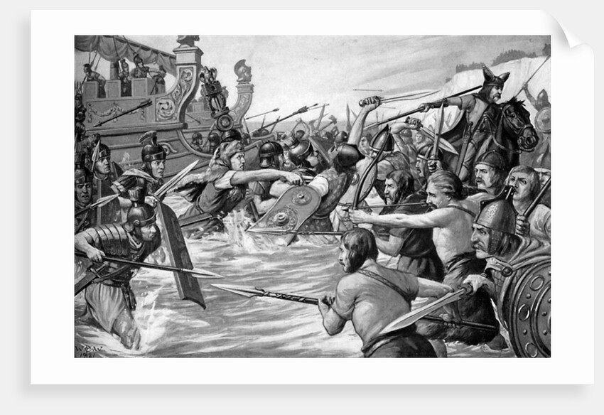 The landing of Julius Caesar in Britain, 55 BC by Richard Caton Woodville II