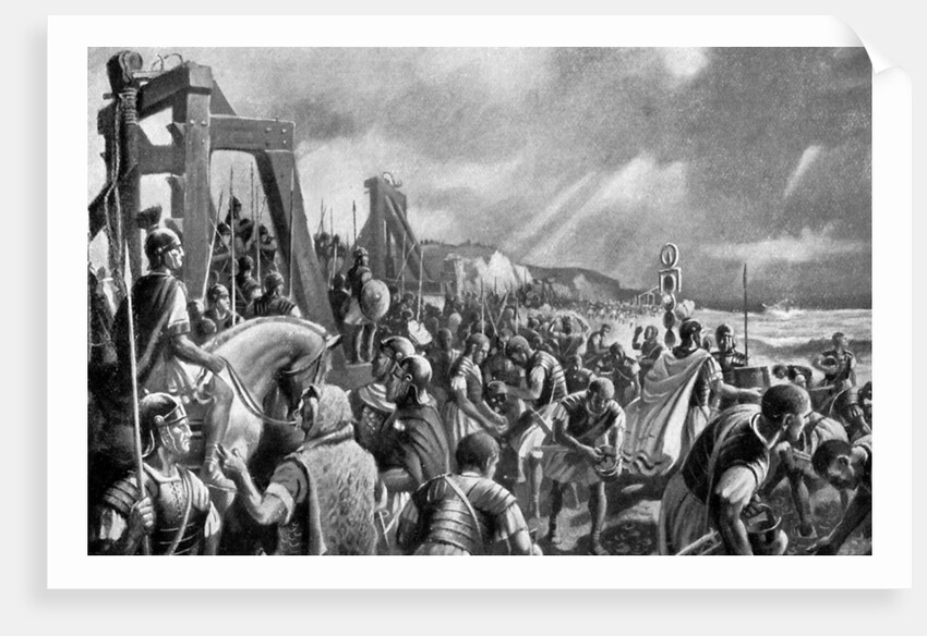 The Emperor Caligula on the shore of Boulogne, 40 AD by A MacKinlay