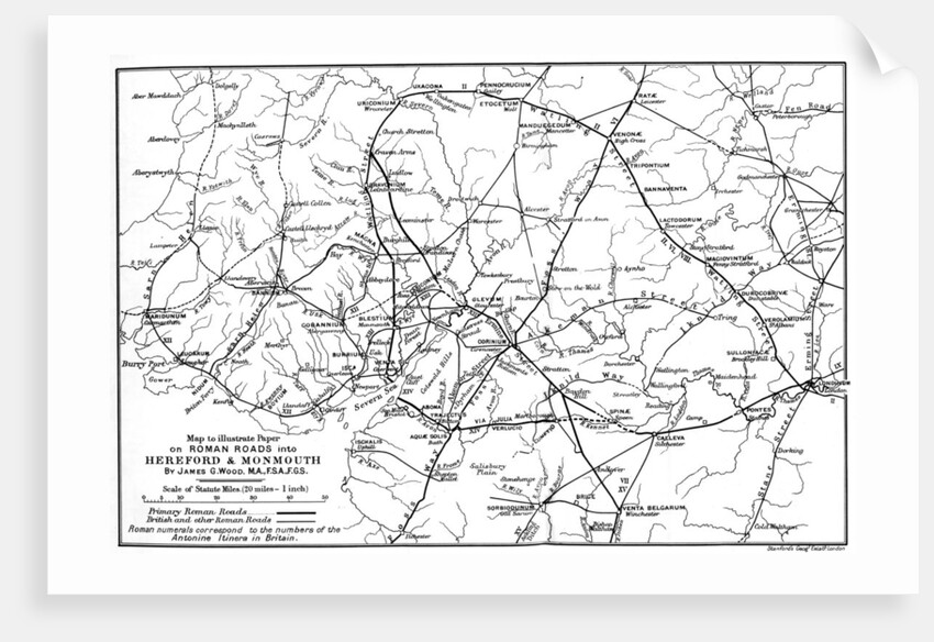 Roman roads into Hereford and Monmouth by James G Wood