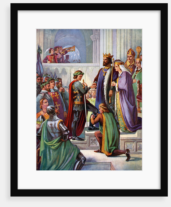 The Investiture of the Black Prince as a Knight of the Garter by Anonymous