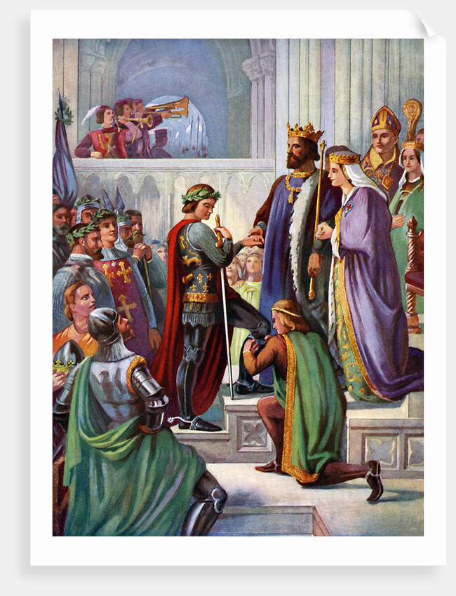 The Investiture of the Black Prince as a Knight of the Garter by Anonymous