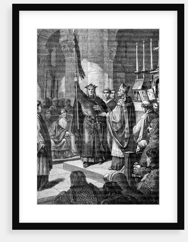 Louis VII, Saint Denis by Gustave Demoulin