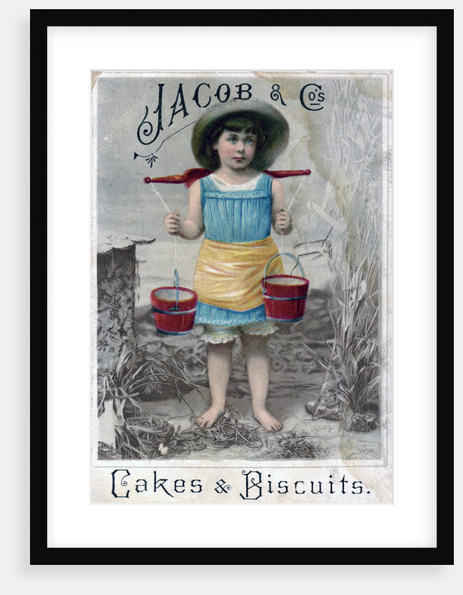 'Jacob and Cos. Cakes & Biscuits', c1900s-c1920s. Advertising postcard by Anonymous