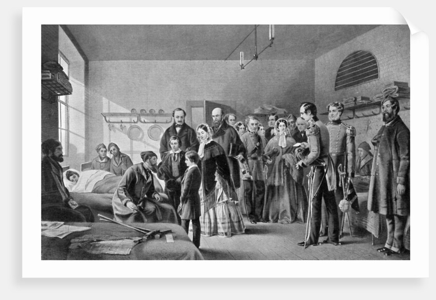 Queen Victoria visiting the wounded by Jerry Barrett