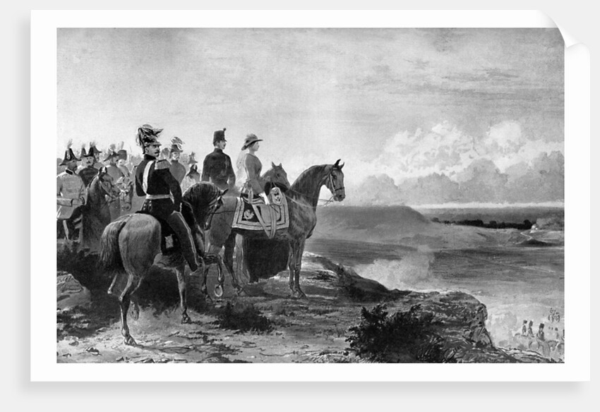 Queen Victoria reviewing her troops, Aldershot by Anonymous