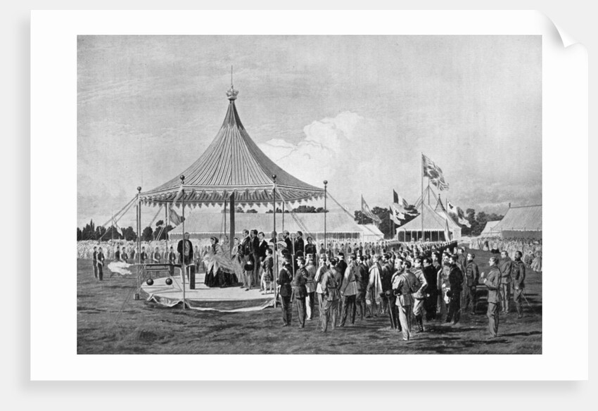 Queen Victoria firing the first shot at Wimbledon, July 1860 by Anonymous