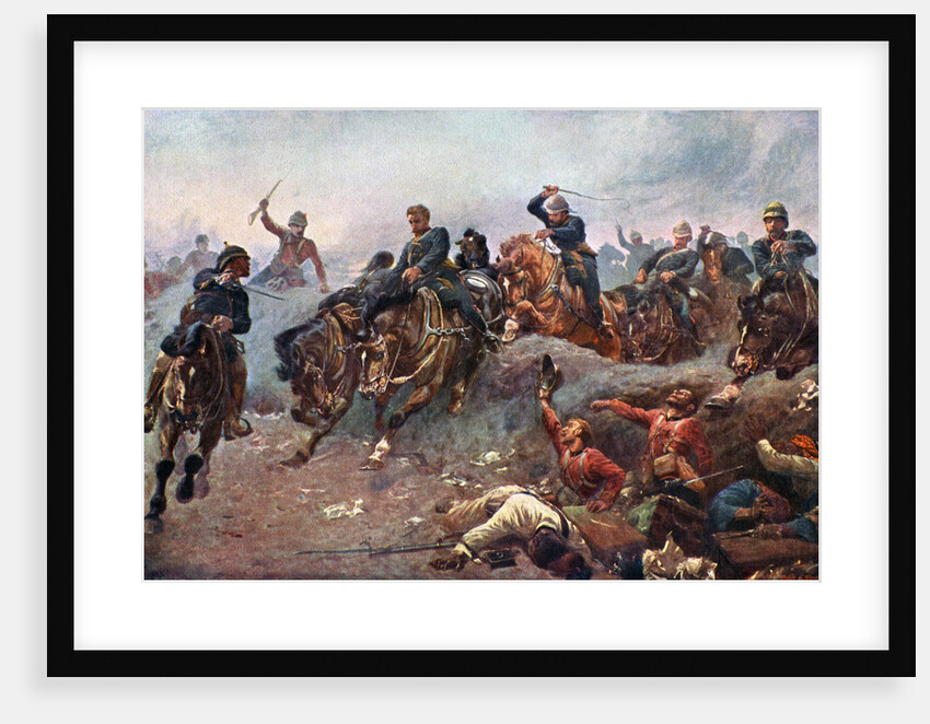 British Artillery Entering the Enemy lines at Tel-El-Kebir by Anonymous