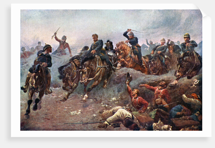 British Artillery Entering the Enemy lines at Tel-El-Kebir by Anonymous