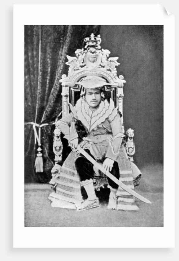 King Thibaw of Burma in full court dress by Anonymous