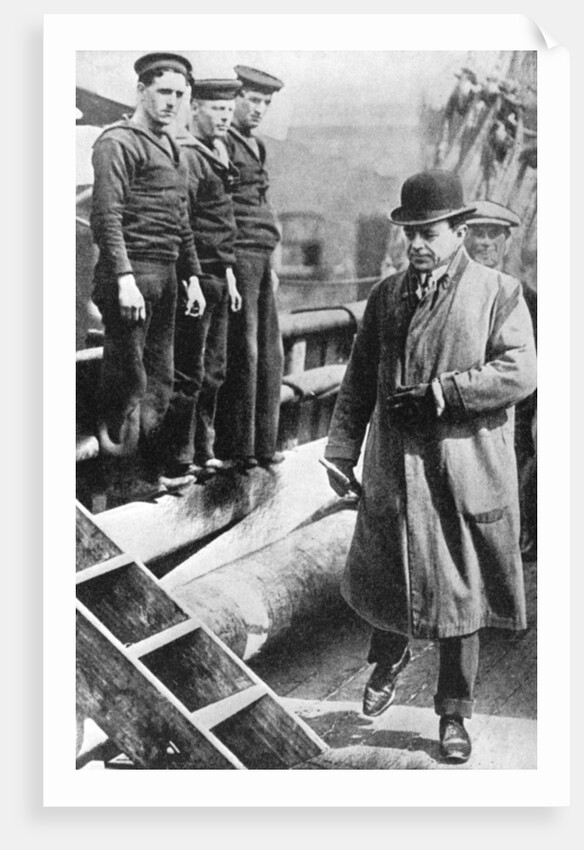 Captain Scott, British polar explorer, on the 'Terra Nova' by Anonymous