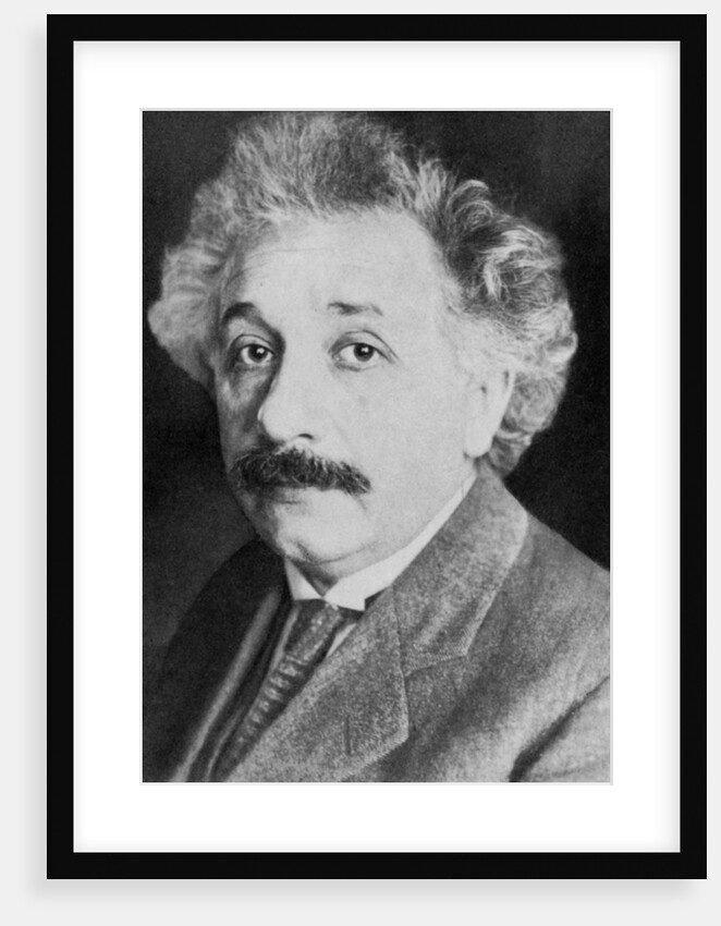 Albert Einstein, German-Swiss mathematician and theoretical physicist by Anonymous