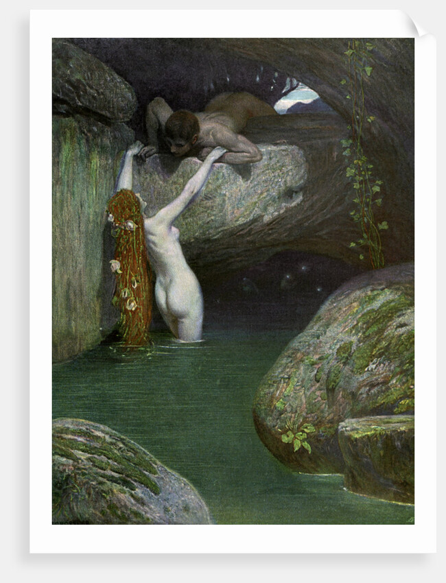 In the Grotto by Roessler
