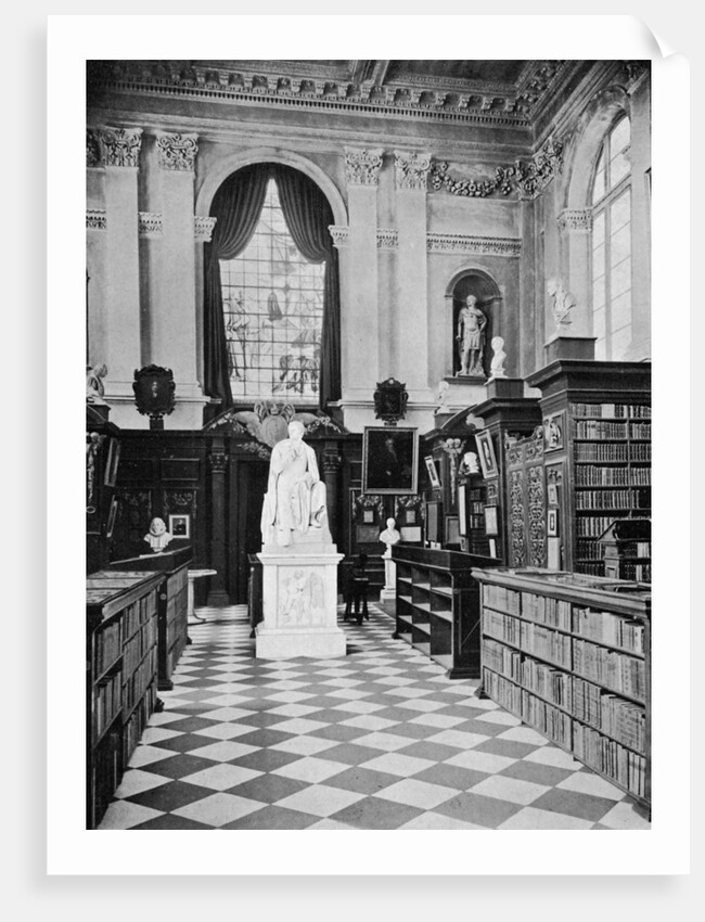 Lord Byron's statue, Trinity College Library, Cambridge by HC Leat