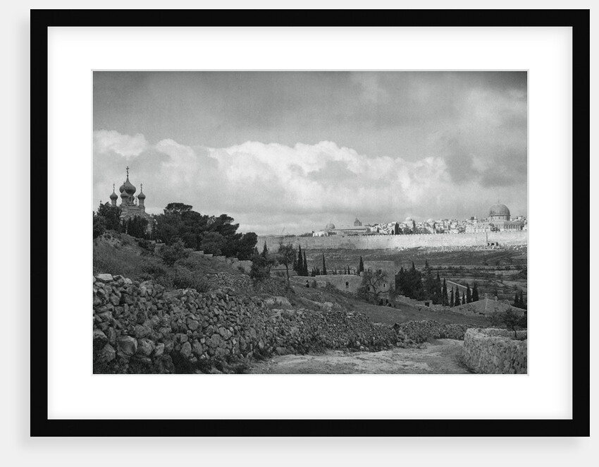 Jeruslem and the Garden of Gethsemane by Martin Hurlimann