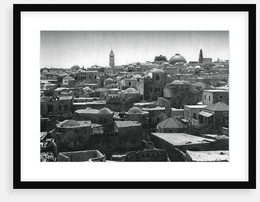Jerusalem and Dome of the Church of the Holy Sepulchre by Martin Hurlimann