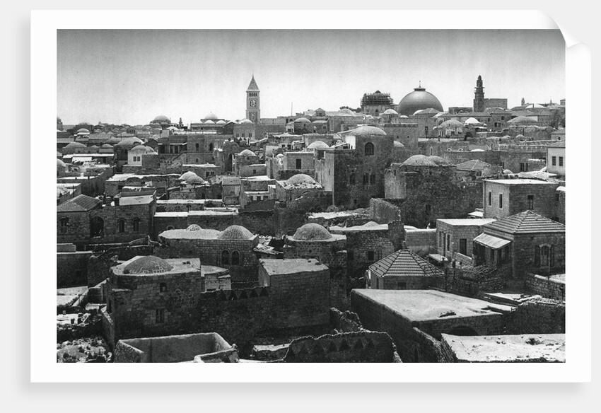 Jerusalem and Dome of the Church of the Holy Sepulchre by Martin Hurlimann