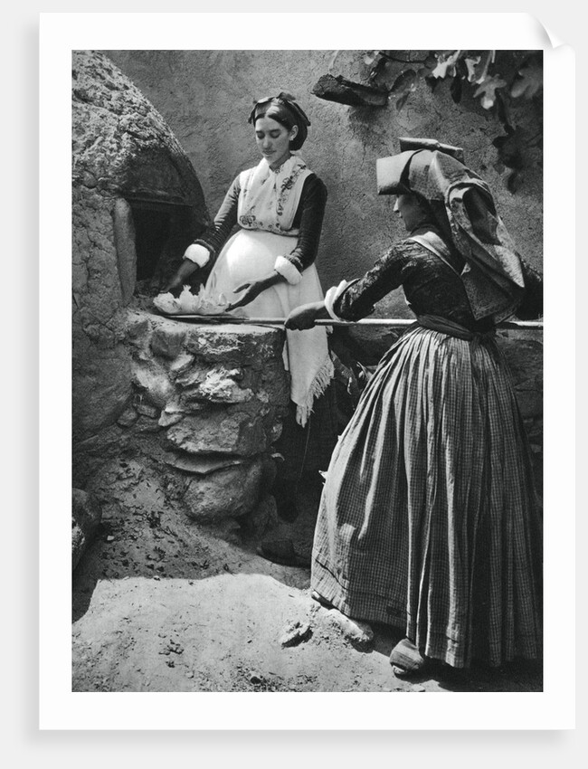 Women at the oven, Sardinia, Italy by Martin Hurlimann