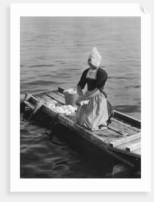 Washing in the Zuider Zee, Volendam, Netherlands by Anonymous